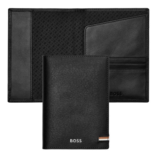 Boss Passport Holder Iconic Black
